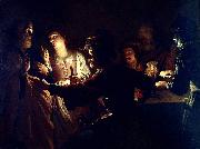 Gerrit van Honthorst The Denial of St Peter Sweden oil painting artist